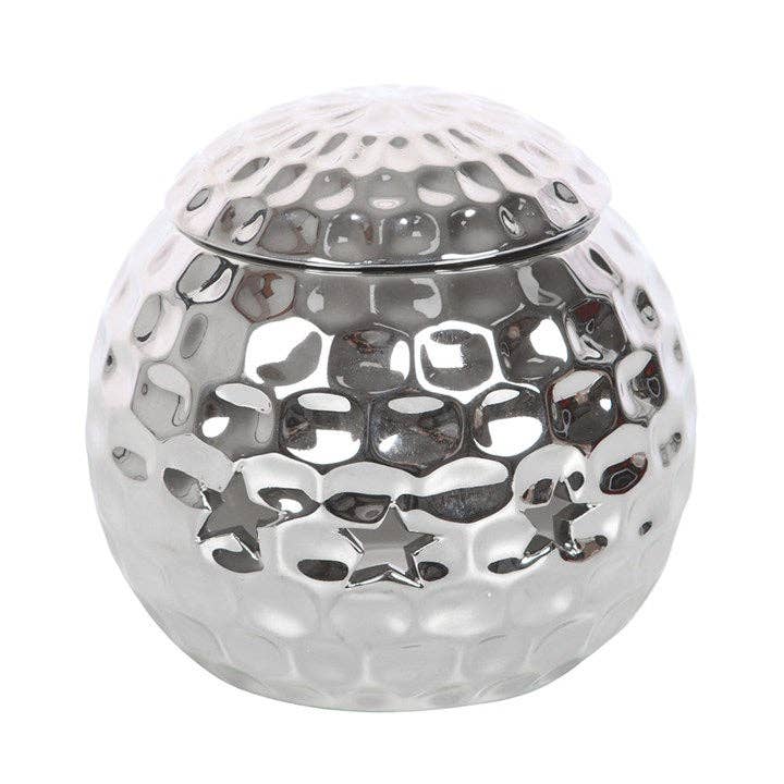 Silver Disco Ball Olje og Wax Melt brenner