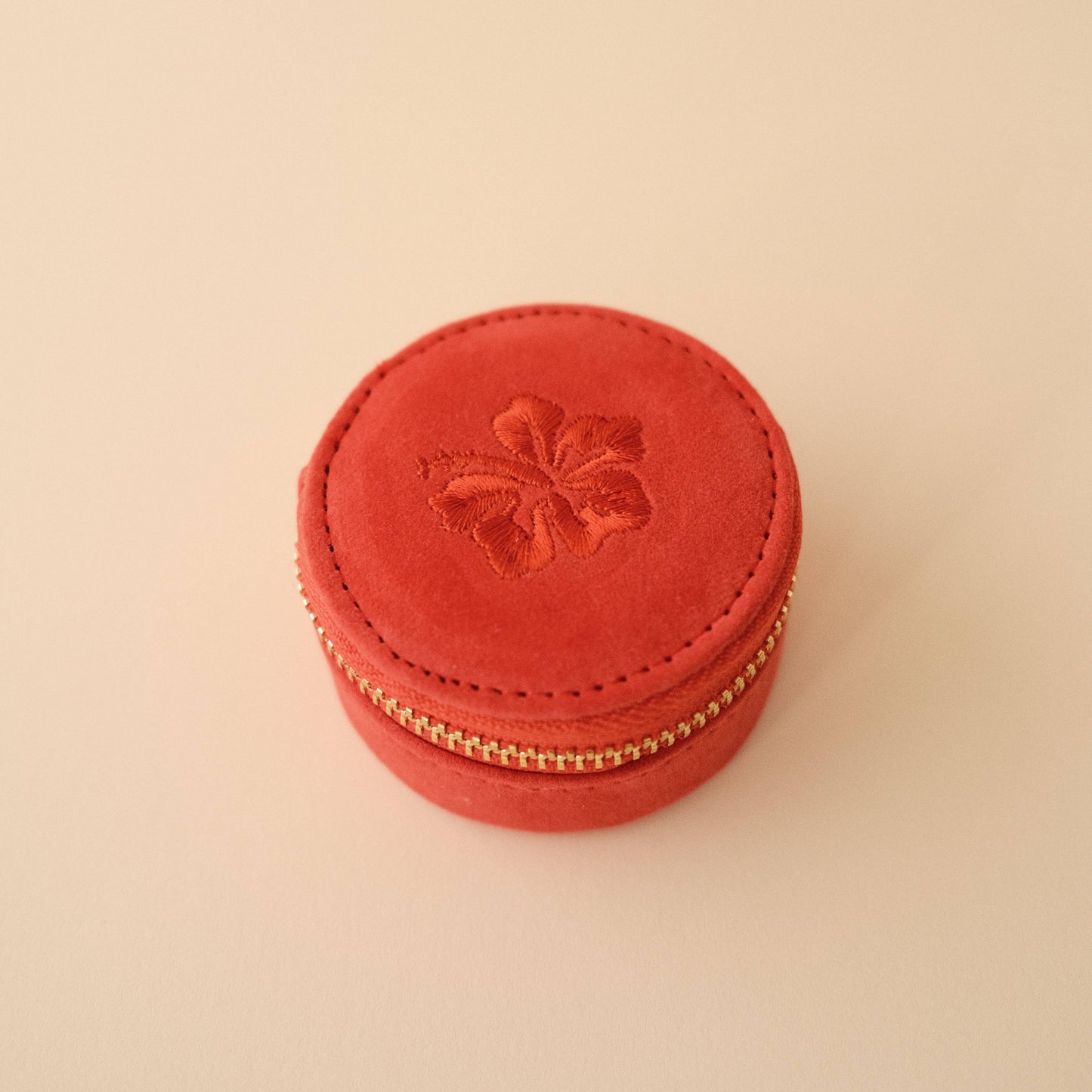 Mini Travel Smykkeskrin Hibiscus Pink