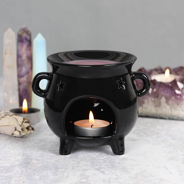 Gothic Black Cauldron olje/wax melt brenner