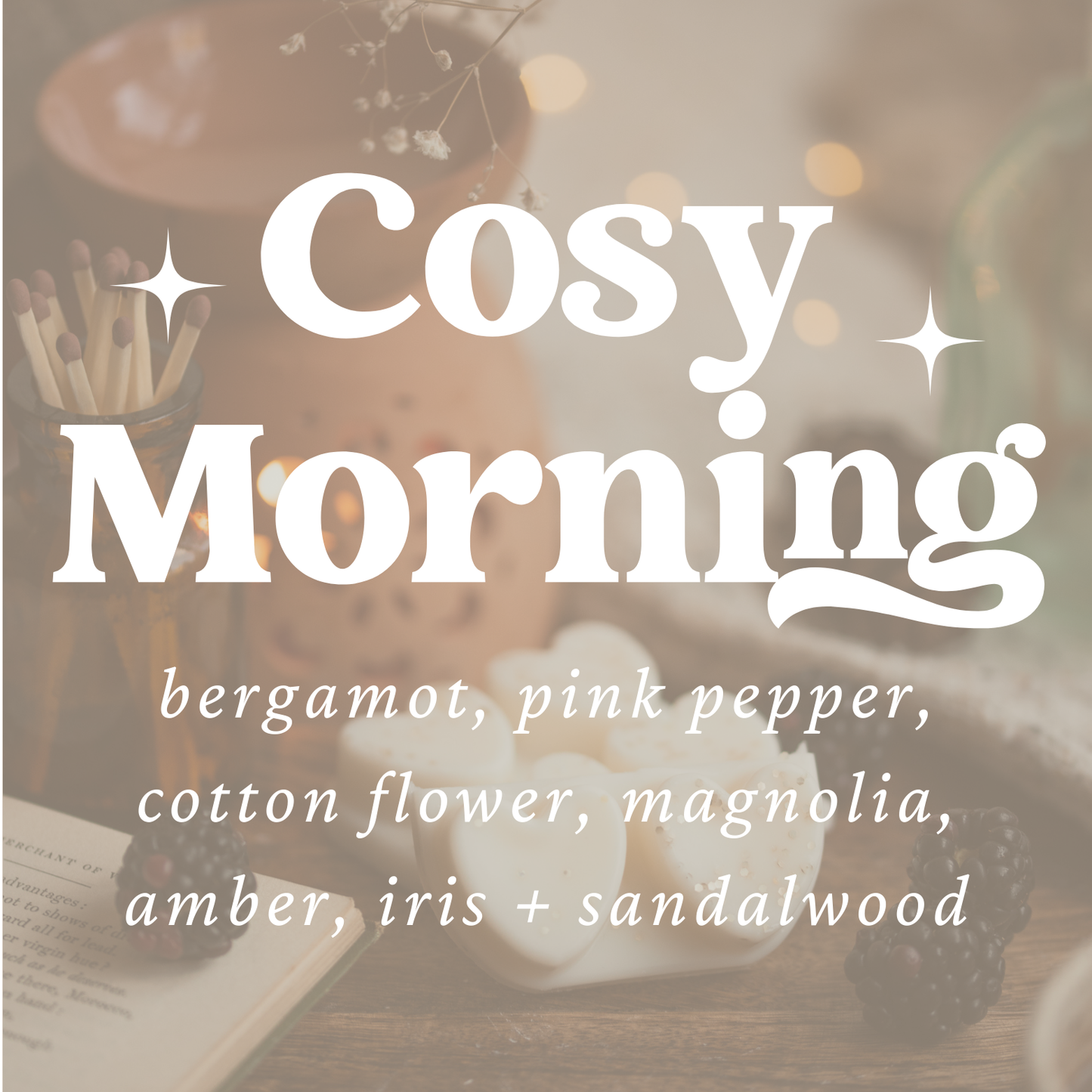 Cosy Morning Heart Clamshell Wax Melts