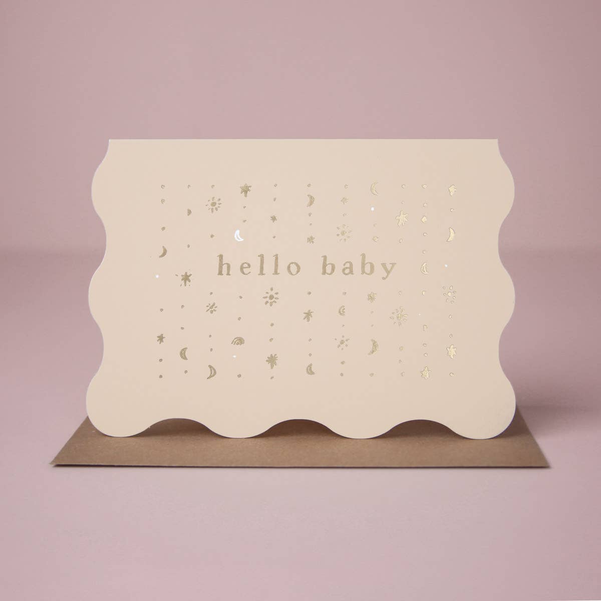 Stars Hello Baby Kort