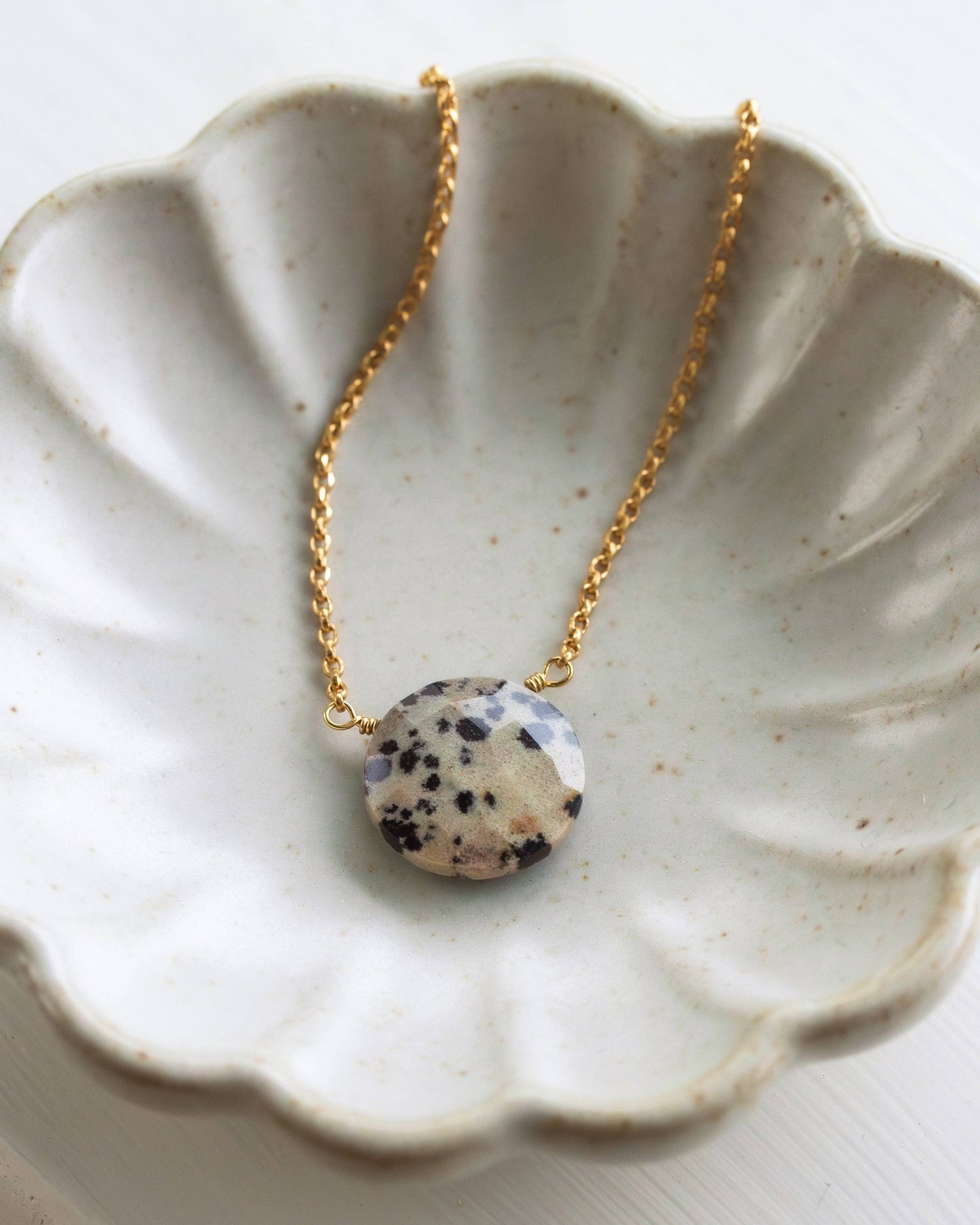 Gem in the Moon Halskjede - Dalmatian Jasper
