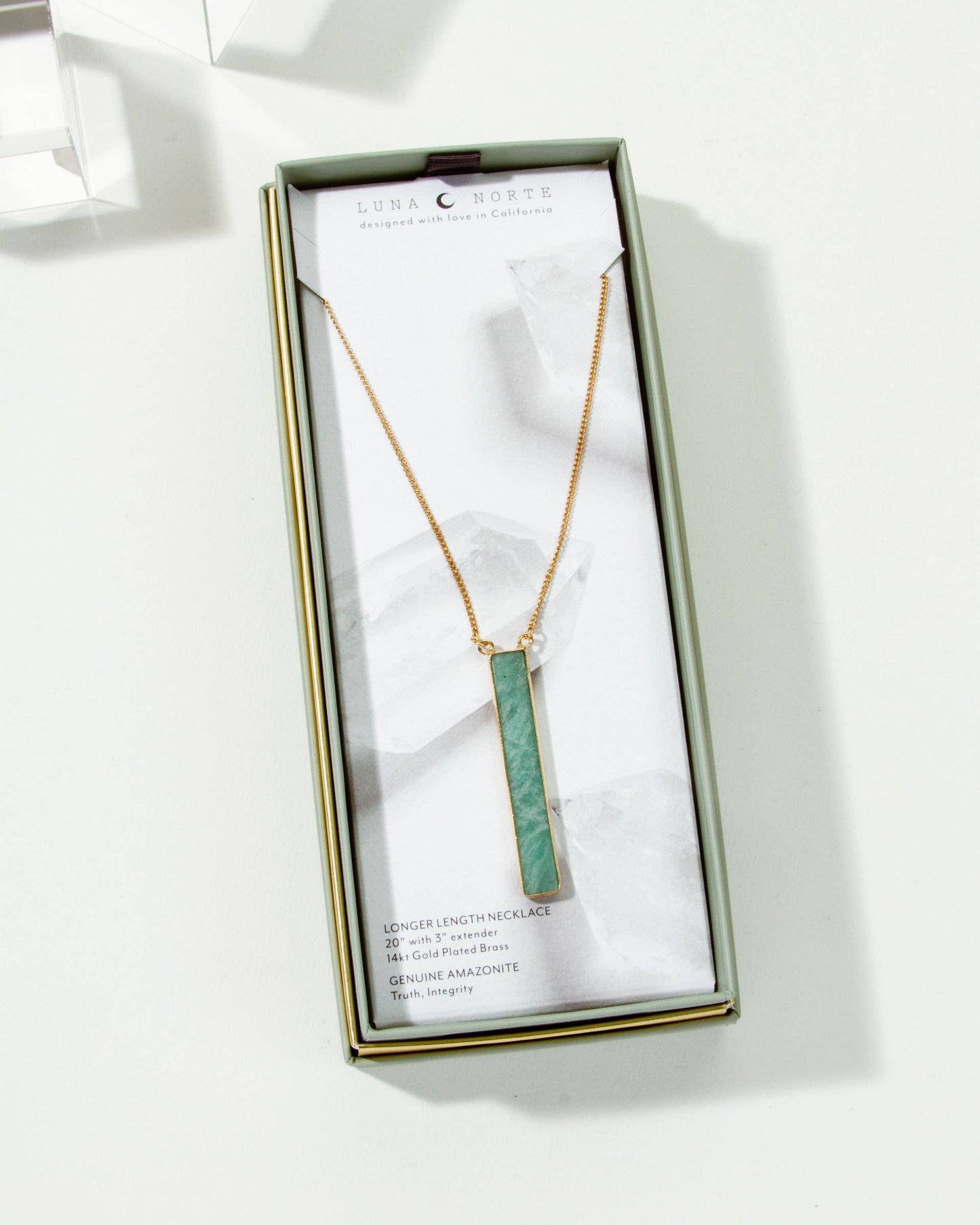 Sticks and Stones Long Halskjede - Amazonite