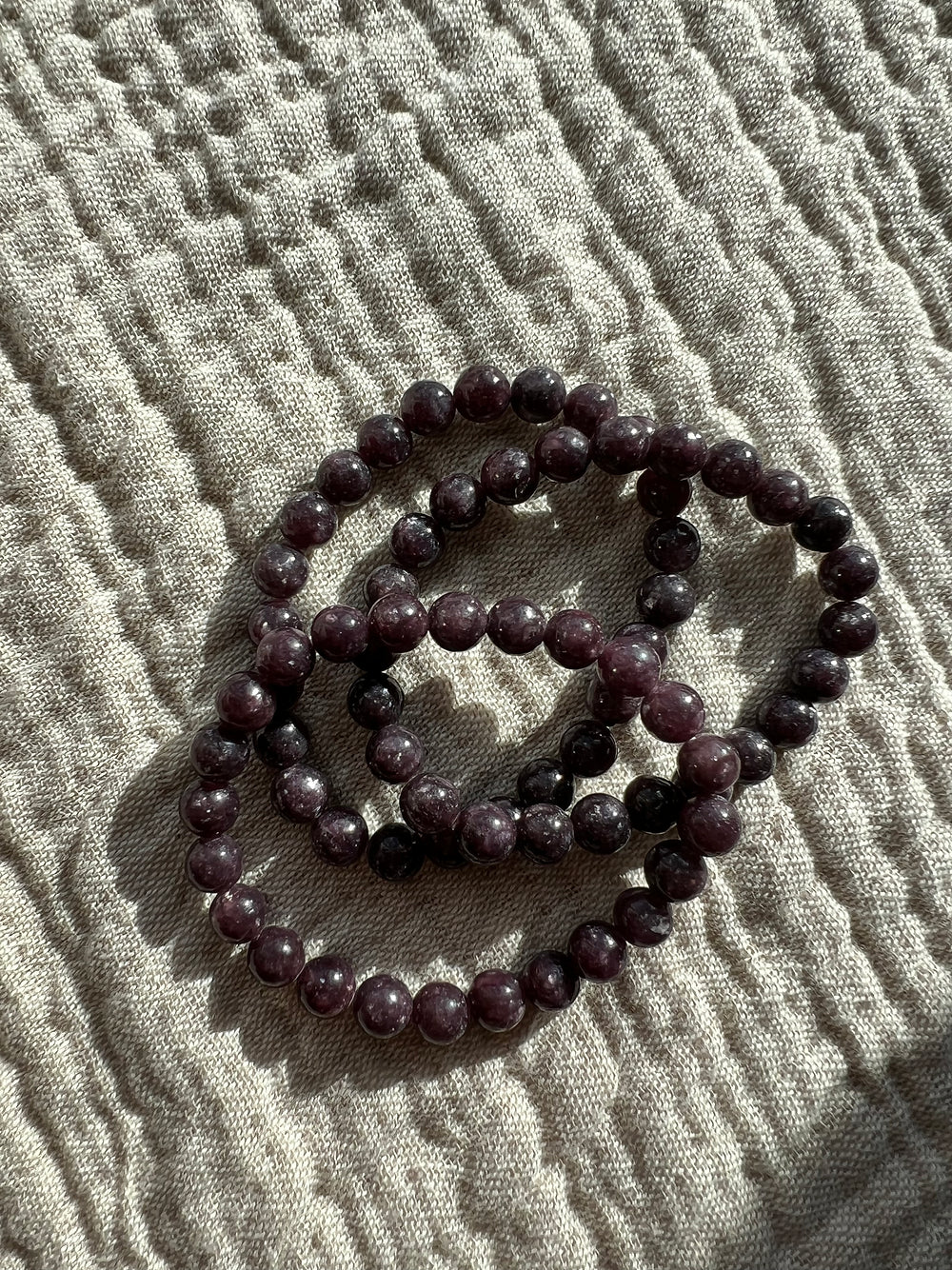 Lepidolitt Armbånd 8mm