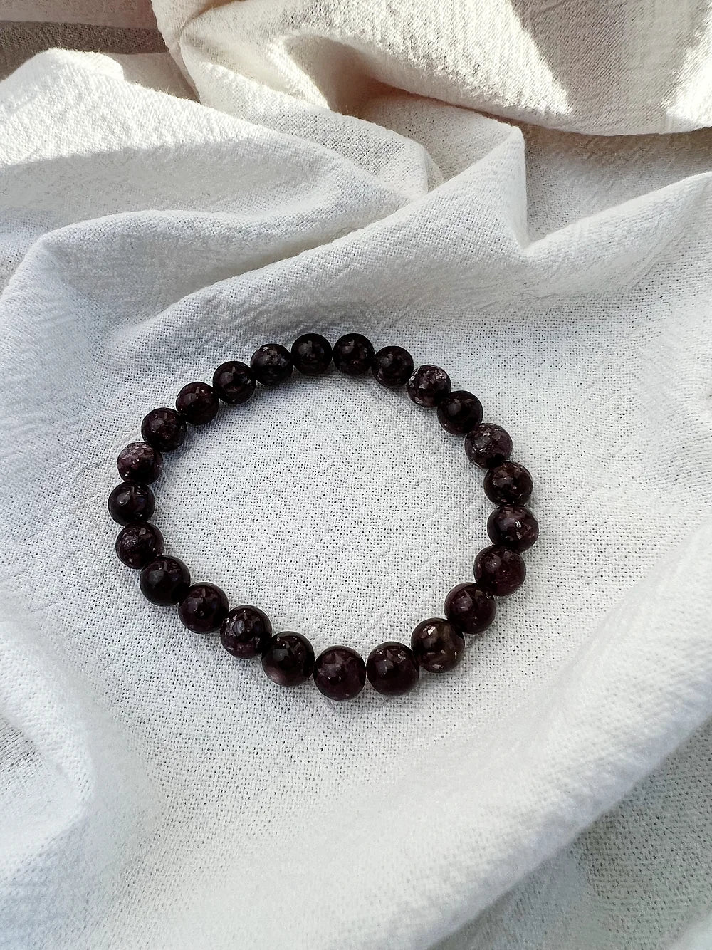 Lepidolitt Armbånd 8mm