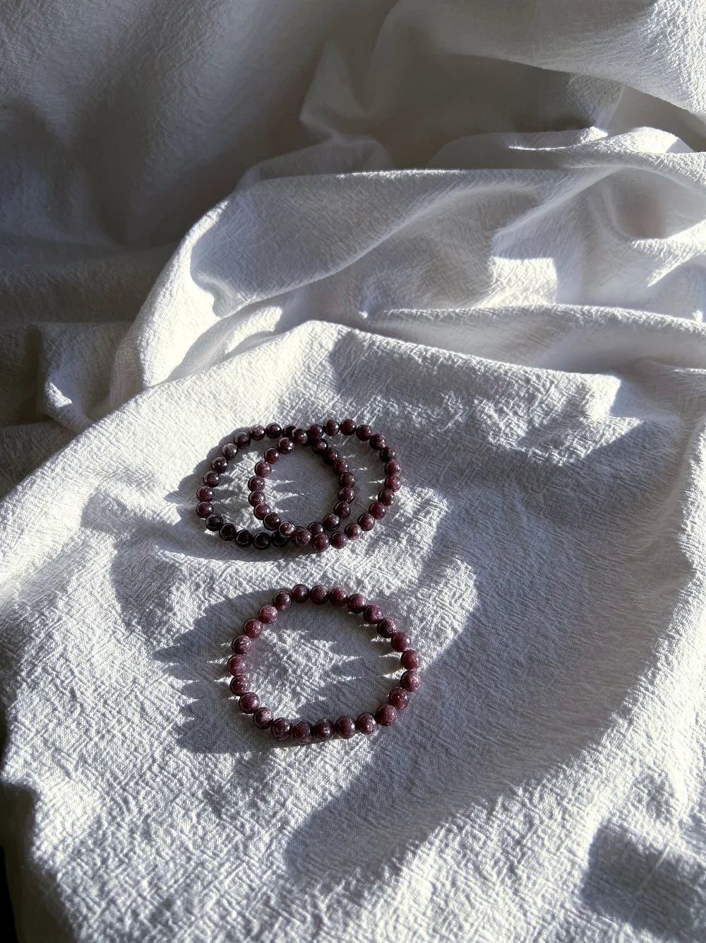 Lepidolitt Armbånd 8mm
