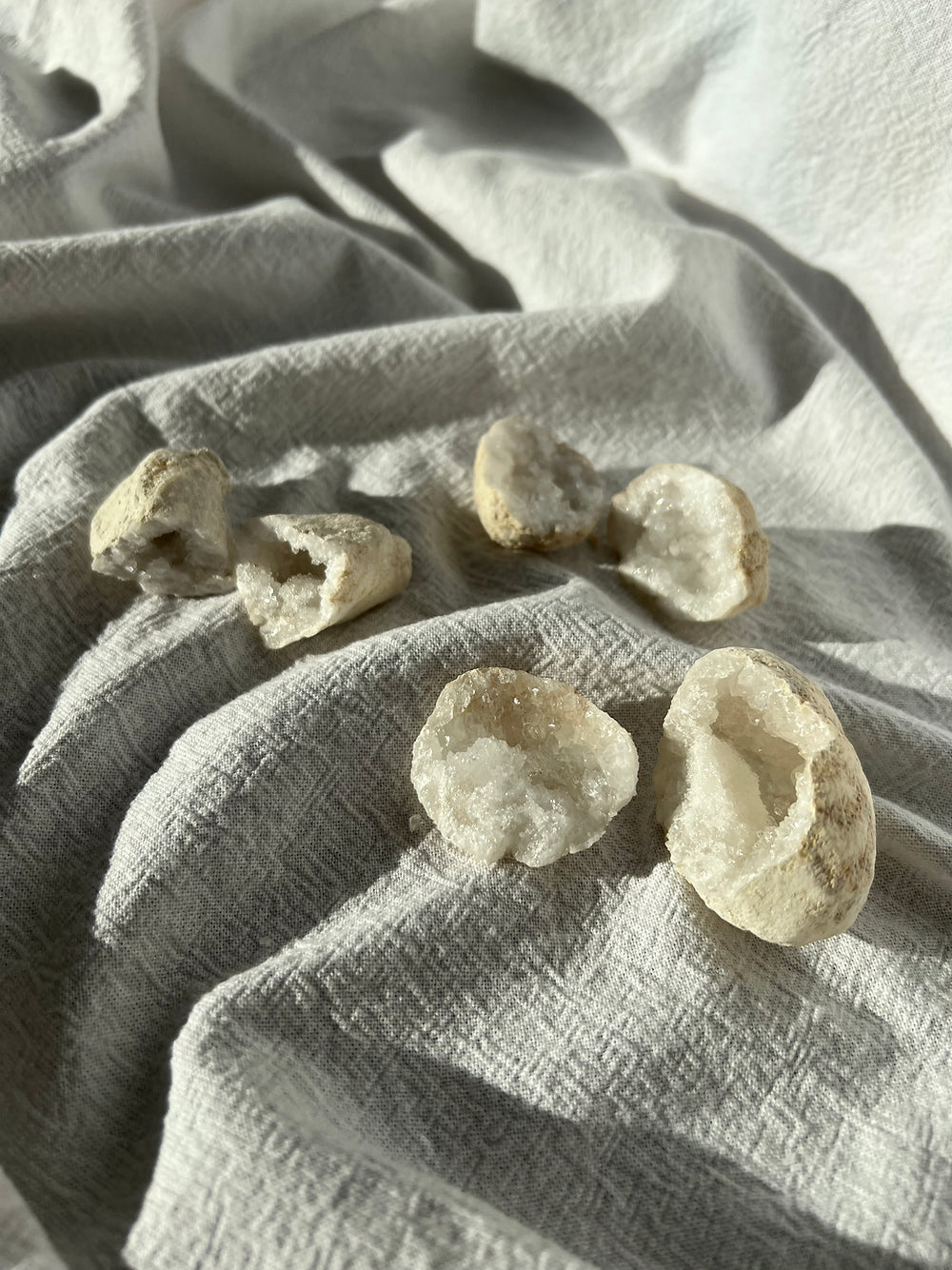 Geode Hel Bergkrystall