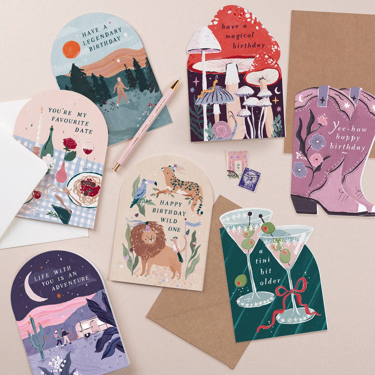 Tini Bit Older Martini Bursdagskort