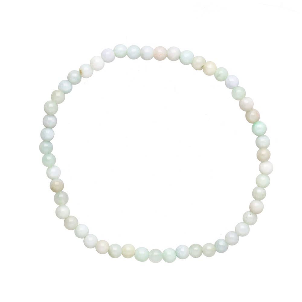 Burmesisk Jade Armbånd 4mm