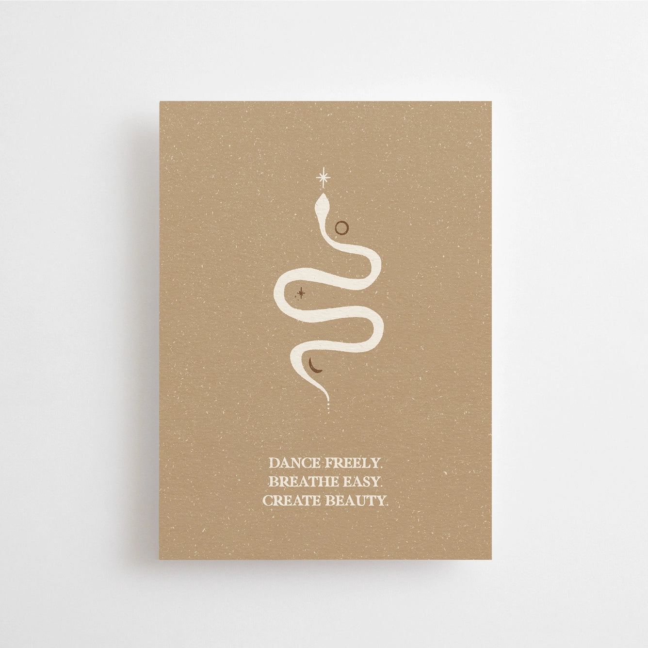 Dance Freely. Breathe Easy. Create Beauty. - Mini Kort -