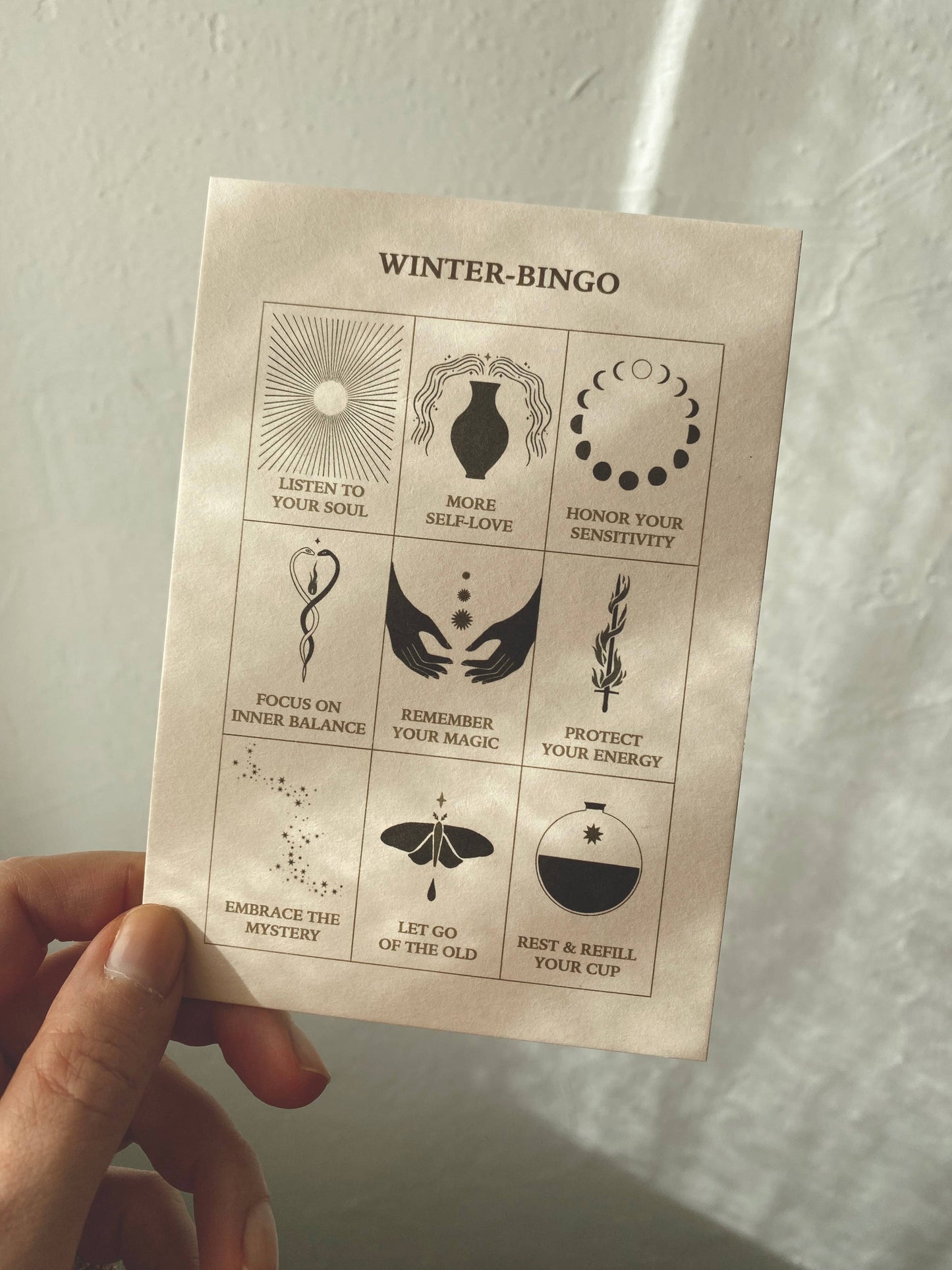Winter Bingo Postkort