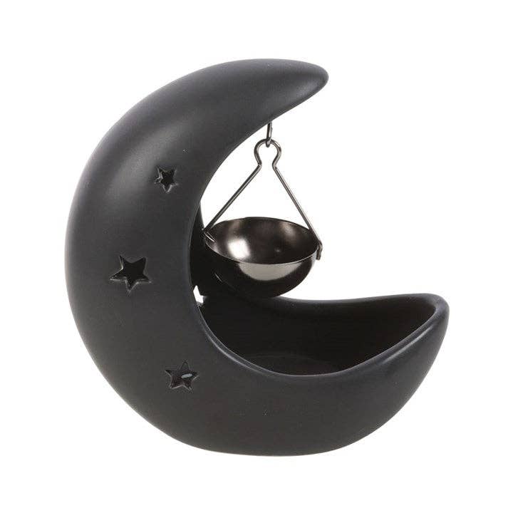 Sort Halvmåne Olje/Wax melt Brenner