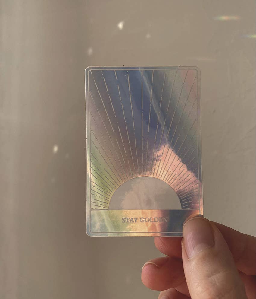 Holografisk Klistremerke - Stay Golden