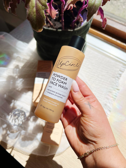 Powder to Foam Face Wash med Willow Bark & Papaya