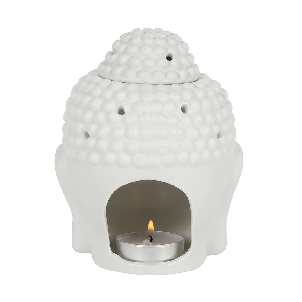 Buddha Wax Melt Brenner i Hvit Keramikk