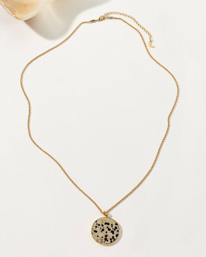 Spot On Long Medallion Halskjede