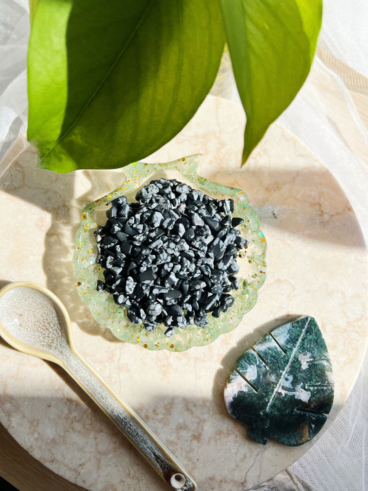 Snøfnugg Obsidian Krystallchips