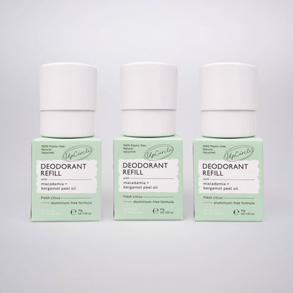Plastfri Deodorant Refill med Macadamia + Bergamot (uten etui)