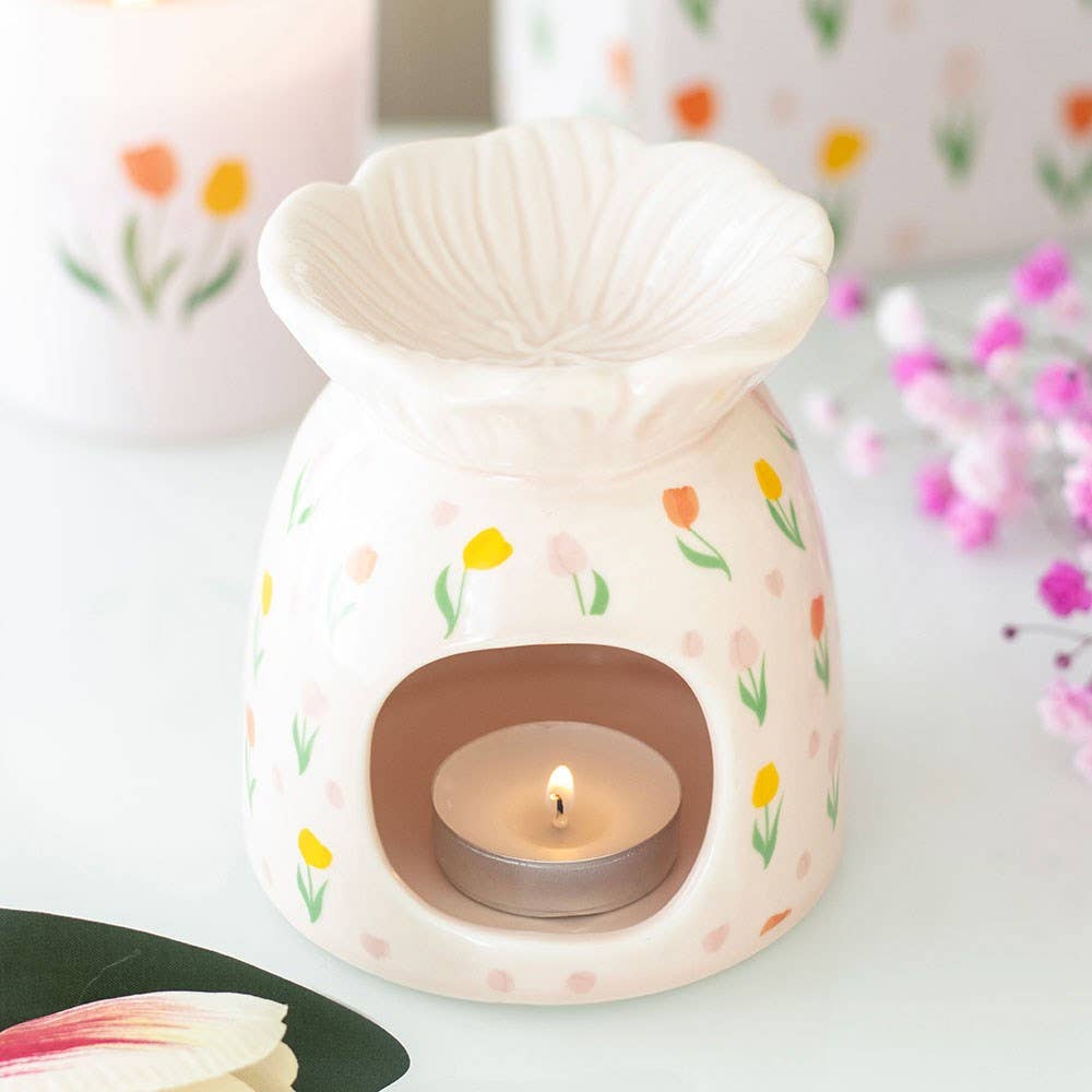 Vår Tulipan Olje og Wax Warmer Brenner