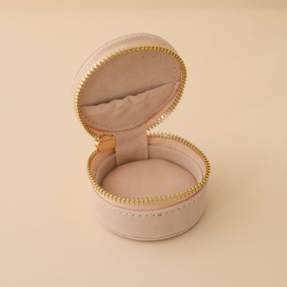 Mini Travel Smykkeskrin Shell Cream