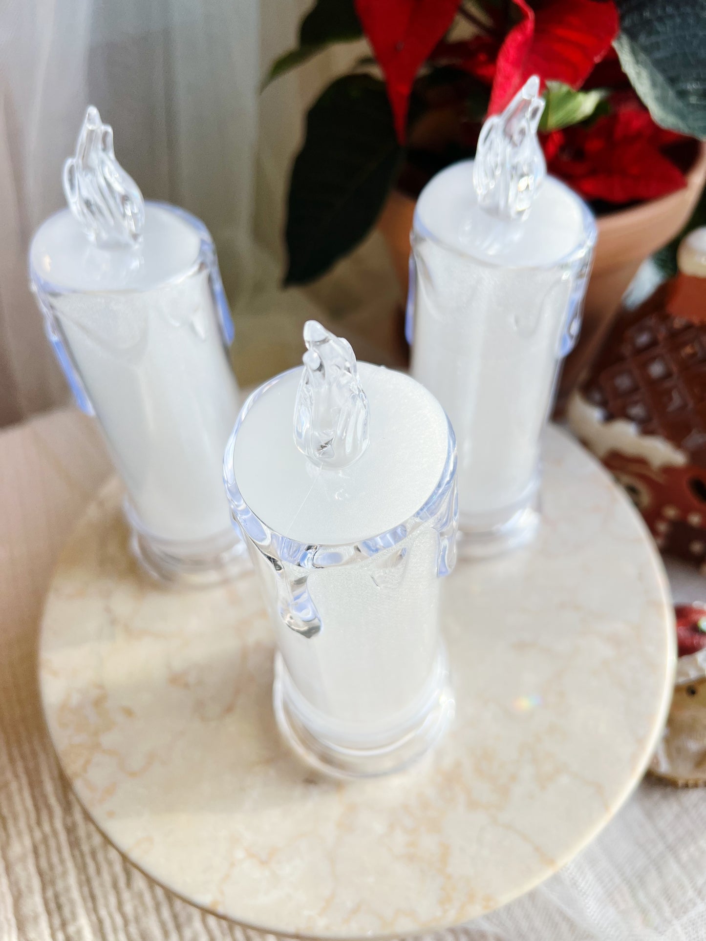 Cozy Glow LED Tradisjonelt Stearinlys – Stor