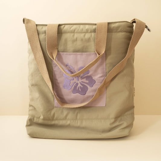 Nylon Beach Tote Eucalyptus
