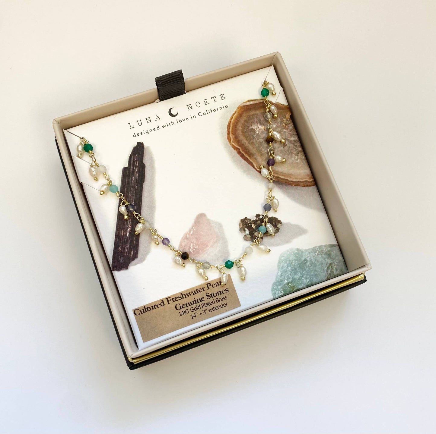 Lily of the Valley Collar Halskjede - Pastel Multistone