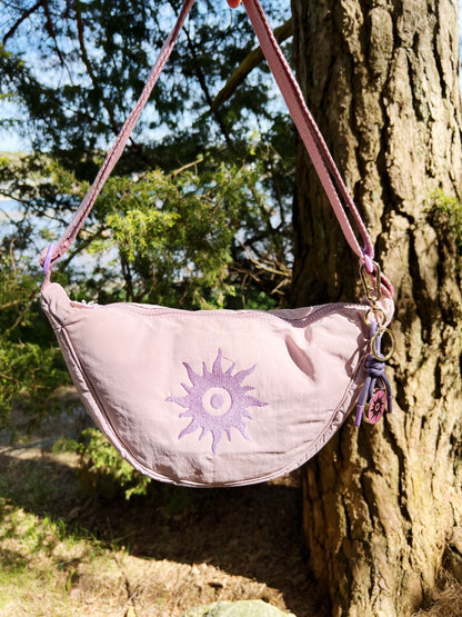 Nylon Sling Bag  90s Lilac