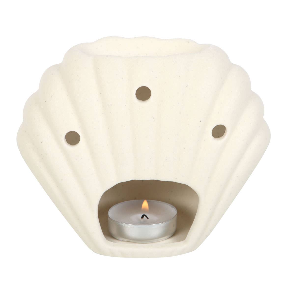 Sjøskall Oljebrenner & Wax Melt Brenner – Steinfarvet