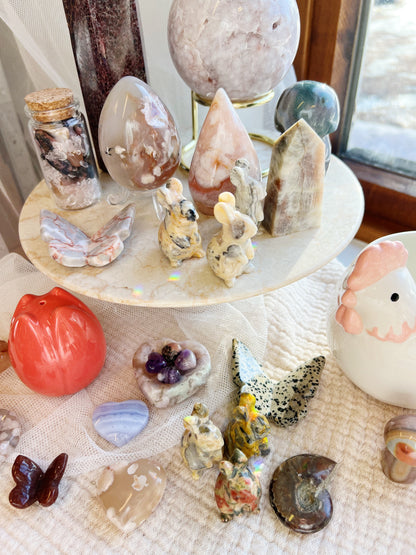 Crazy Lace Agat Krystall Kaninfigur