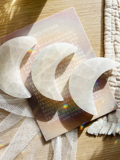 Selenitt Måne - 9cm