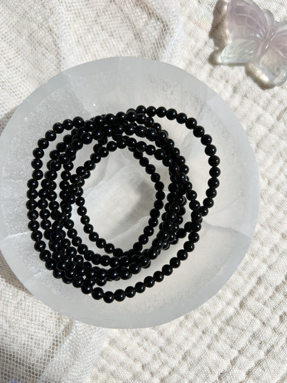 Onyx Krystall Armbånd - 4mm