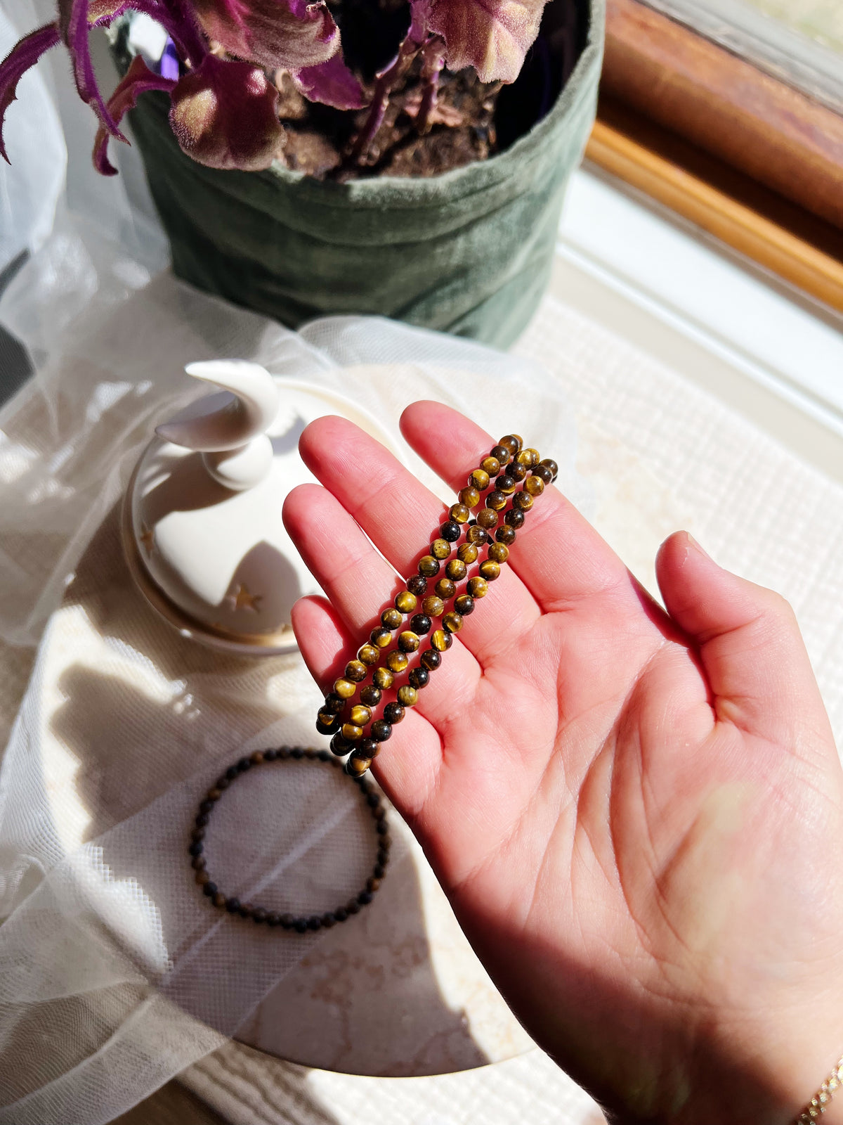 Tigerøye Armbånd 4mm