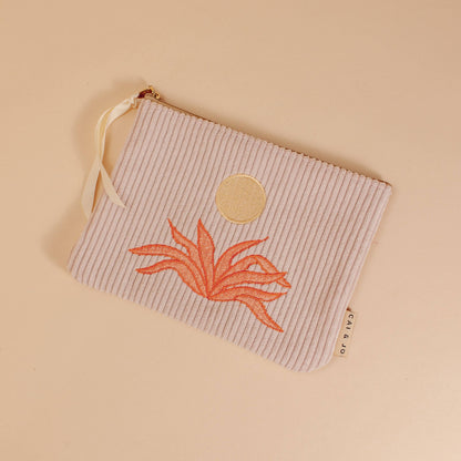 Corduroy Pouch Pale Pink