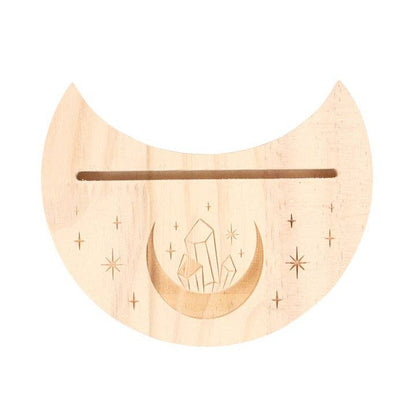 Naturlig Krystall Halvmåne Tarotkort Stativ