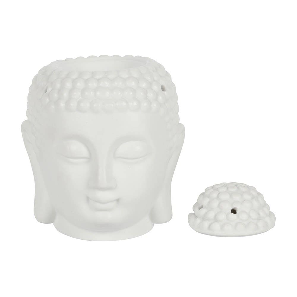 Buddha Wax Melt Brenner i Hvit Keramikk