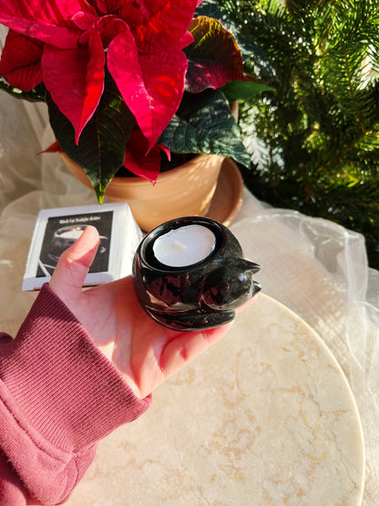 Sovende katt Telysholder