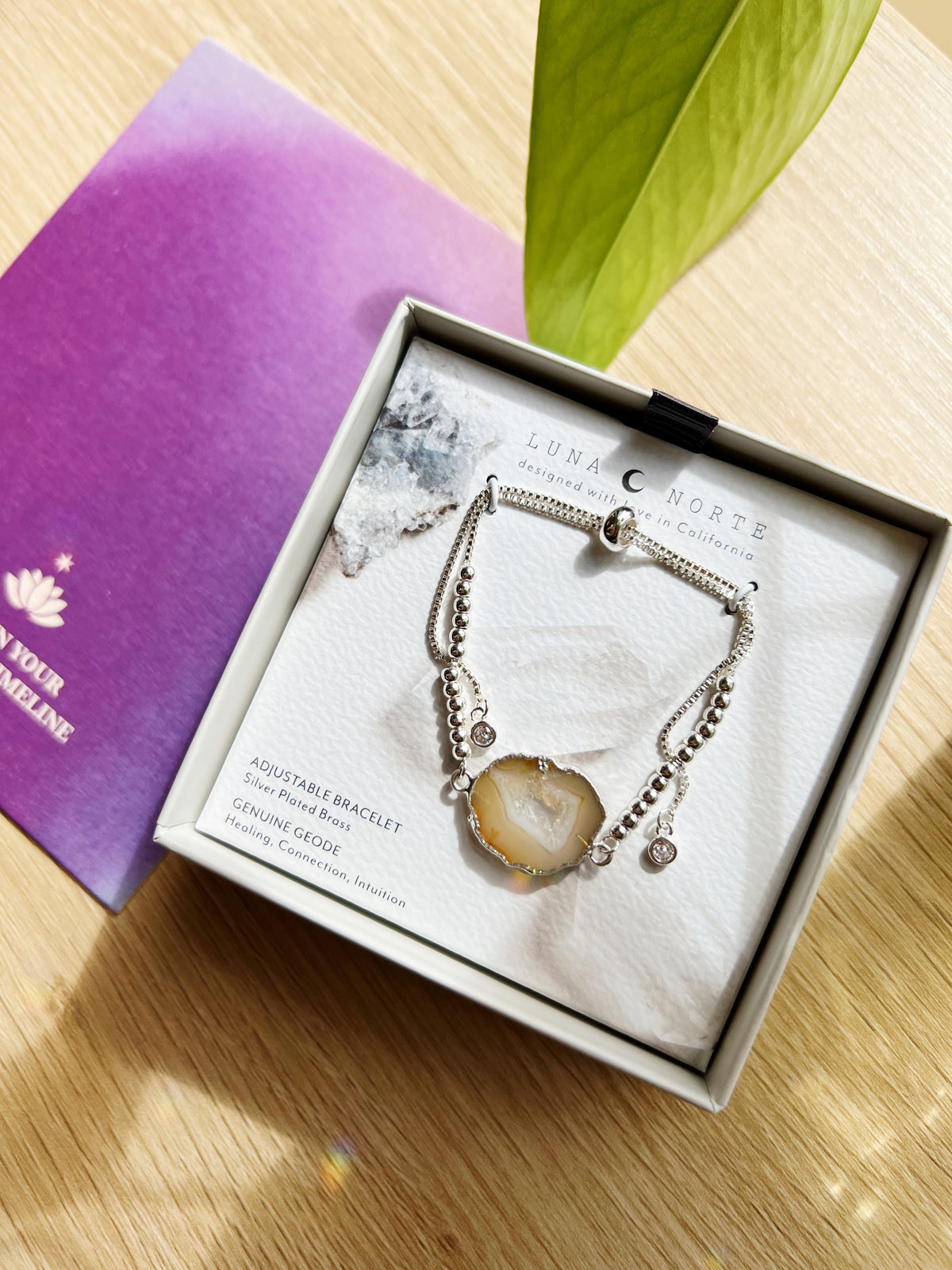 Silvery Elements Armbånd - Geode