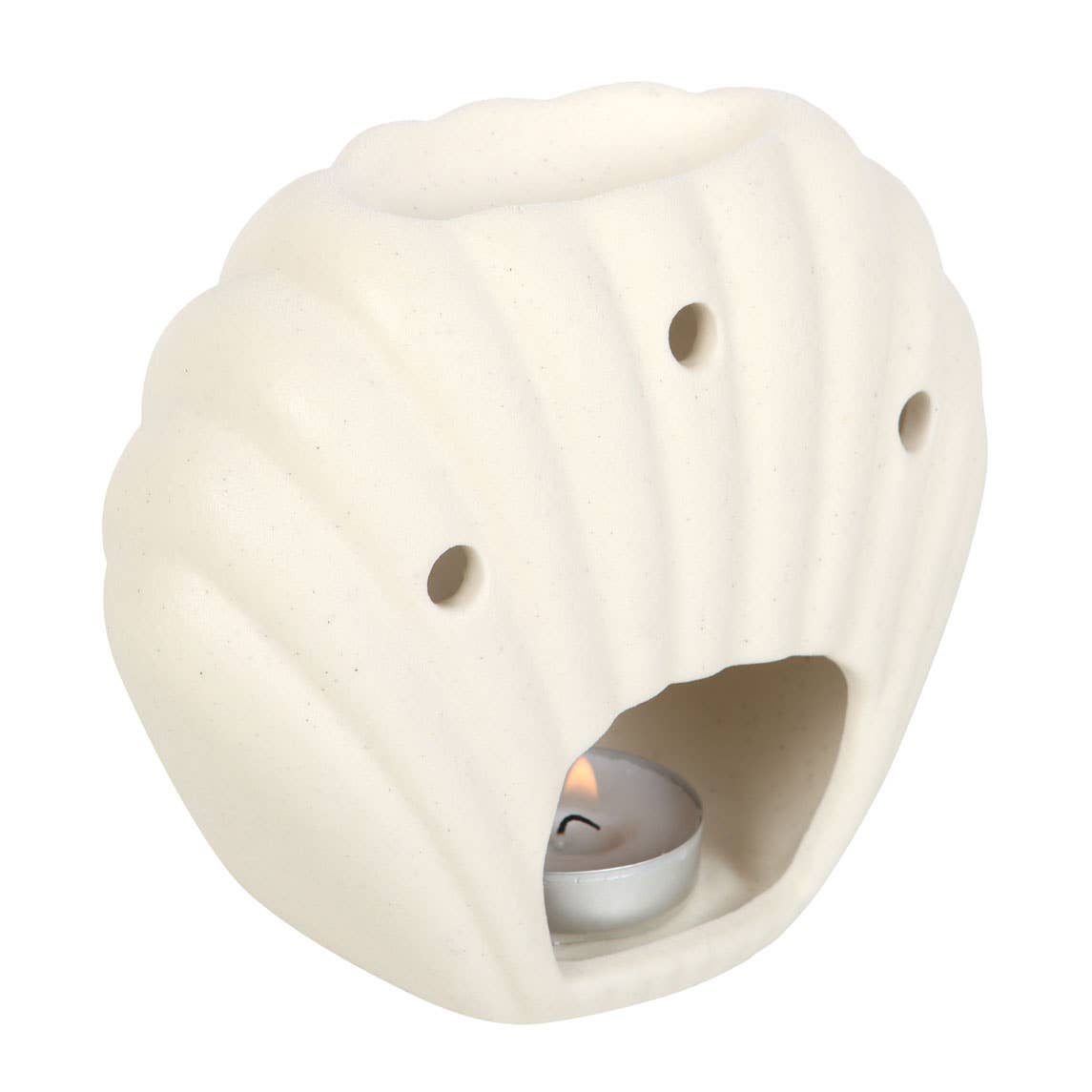 Sjøskall Oljebrenner & Wax Melt Brenner – Steinfarvet