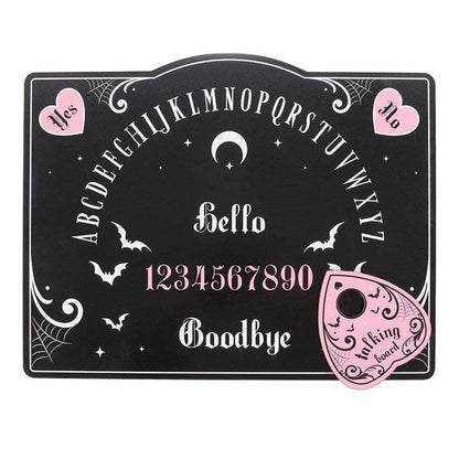 Pastel Rosa og Sort Gothic Ouija Talking Board