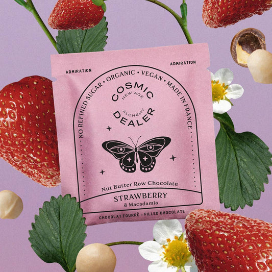 Strawberry & Macadamia Sjokolade