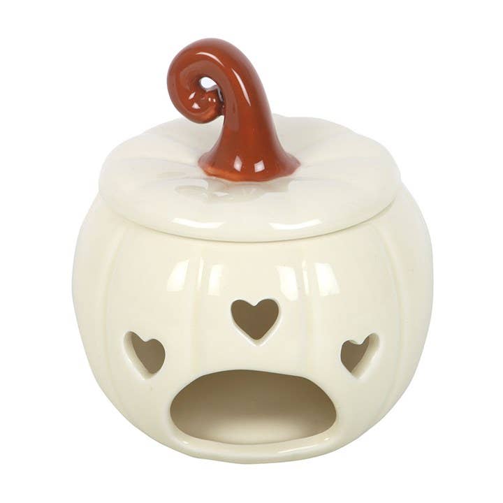 Hvitt Gresskar Wax Melt Brenner