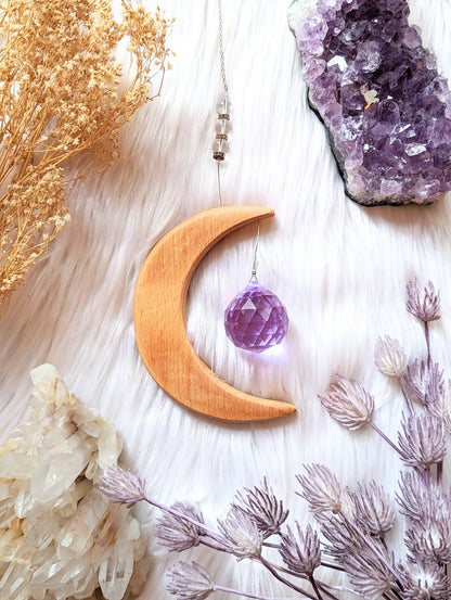 Crystal Moon Prism, Suncatcher