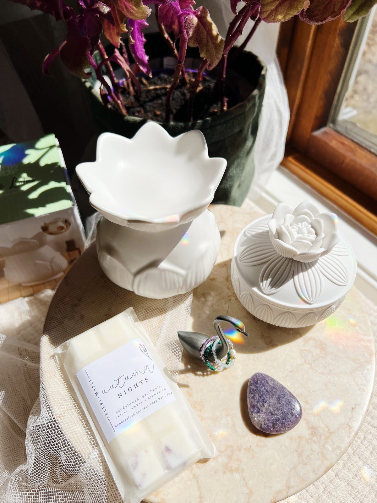 Lotus Blomst Wax Melt brenner