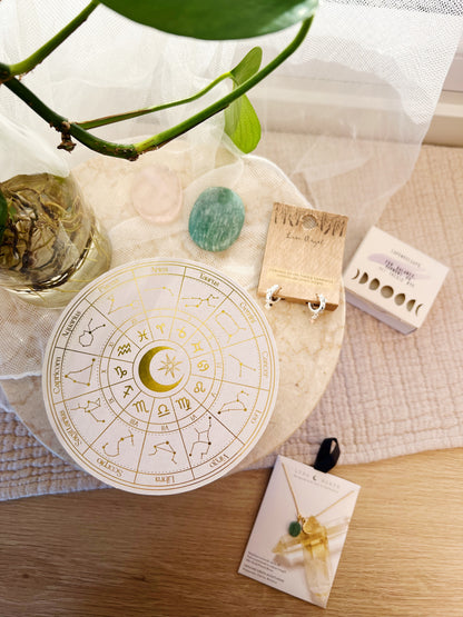 Astrology Wheel Zodiac Smykkeskrin