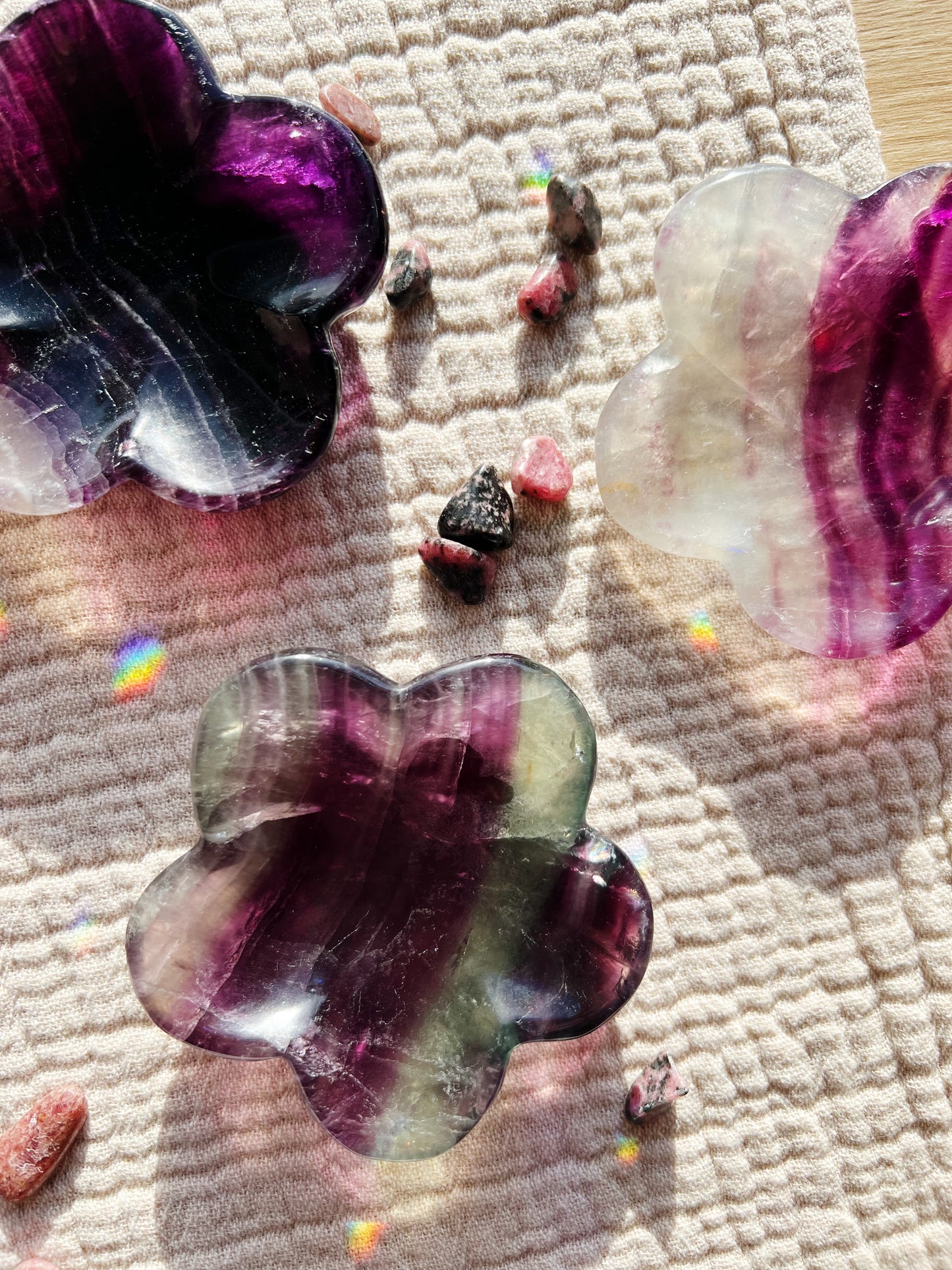 Daisy Field Fluoritt Smykkeskål