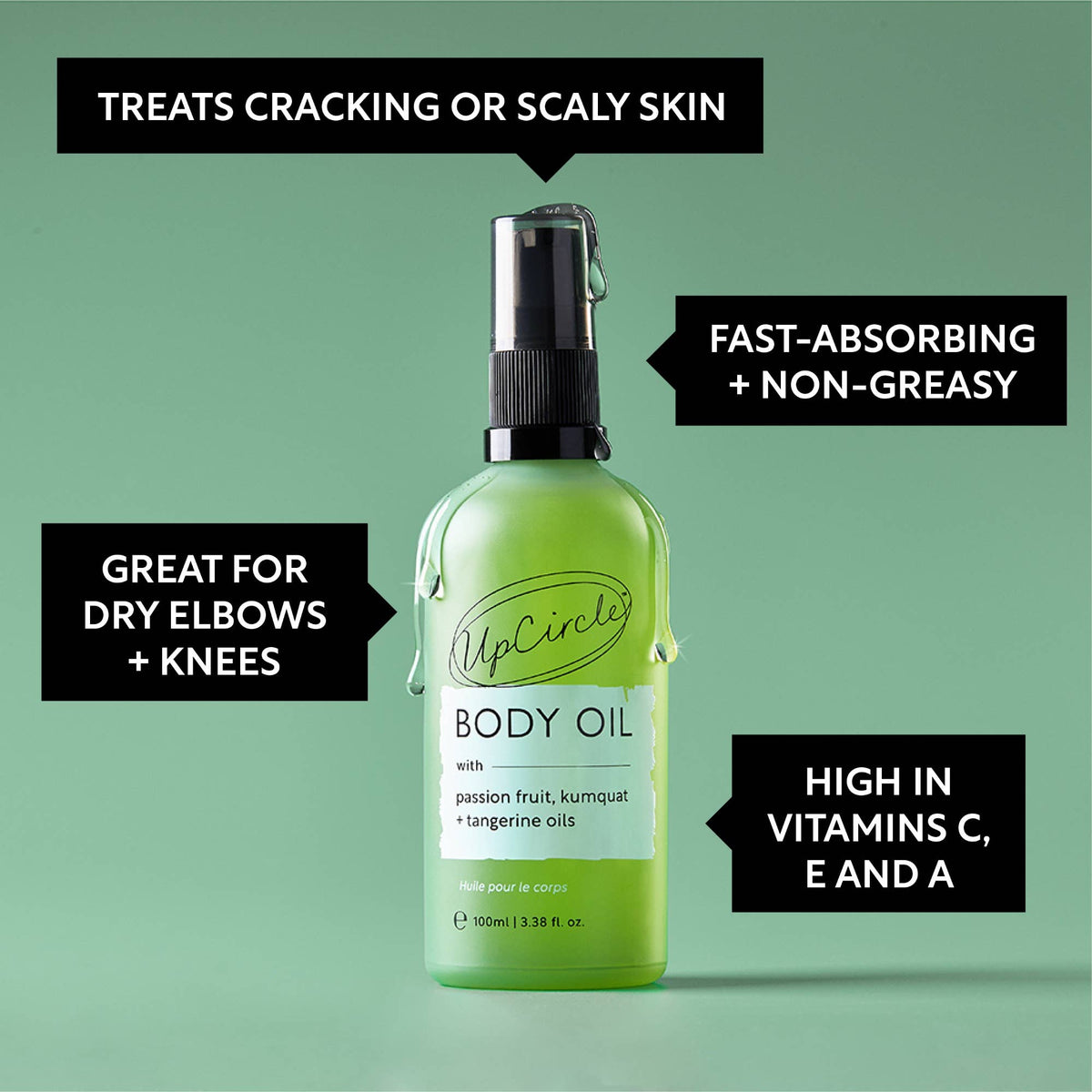 Body Oil med Passionfruit & Tangerine