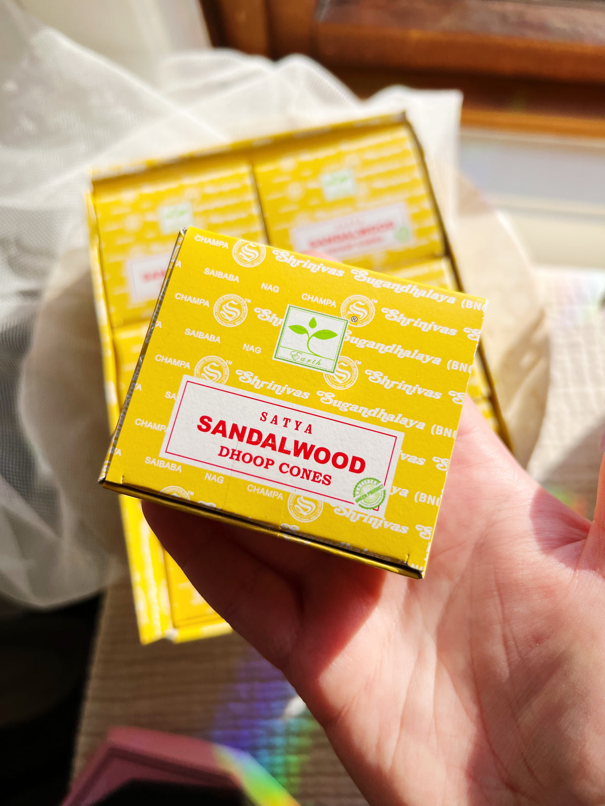 Sandalwood Røkelseskjegler fra Satya
