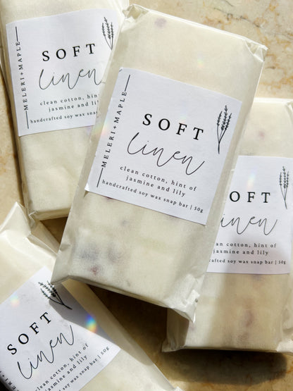 Soft Linen Snap Bar Wax Melt