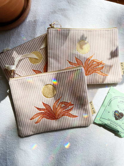 Corduroy Pouch Pale Pink